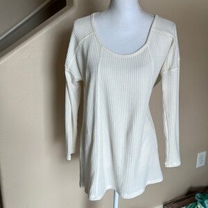 A pea in the pod waffle knit top